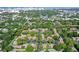 High-angle view of a residential complex, highlighting its layout and central pool at 773 N Jefferson Ave # 773, Sarasota, FL 34237