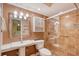 Updated bathroom with a walk-in shower and modern vanity at 773 N Jefferson Ave # 773, Sarasota, FL 34237