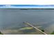 Aerial view of waterfront property with a pier at 2825 Terra Ceia Bay Blvd # 1602, Palmetto, FL 34221