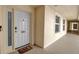 Building hallway with white walls and doors at 2825 Terra Ceia Bay Blvd # 1602, Palmetto, FL 34221