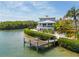 Private dock offering direct access to the water, next to a home at 750 Penfield St, Longboat Key, FL 34228