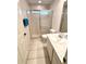 Clean bathroom with a shower/tub combo and vanity at 623 147Th E St, Bradenton, FL 34212