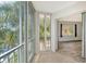 Screened balcony overlooking canal, offering water views at 1350 N Portofino Dr # 310, Sarasota, FL 34242