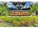 Palmer Reserve community entrance, attractive landscaping at 4247 Adelaar Dr, Sarasota, FL 34240
