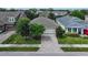 Aerial view of a single-Gathering home with a brick driveway at 4247 Adelaar Dr, Sarasota, FL 34240