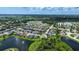 Wide aerial view of community and home location at 4247 Adelaar Dr, Sarasota, FL 34240