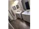 Large bathroom with double vanity and shower at 4607 Masefield Pl, Sarasota, FL 34241