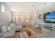 Open-concept living area showcasing a spacious living room, dining area, and kitchen at 10434 Spring Tide Way, Parrish, FL 34219