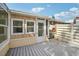 Back deck view showing access door and exterior wall at 3712 3Rd W Ave, Palmetto, FL 34221