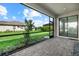 Relaxing screened patio overlooking the backyard at 15425 White Linen Dr, Bradenton, FL 34211