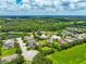 Aerial view of a house in a residential neighborhood at 5919 Lexington Dr, Parrish, FL 34219