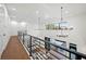 Modern interior with open concept and a view of the pool at 1783 Bayview Dr, Sarasota, FL 34239