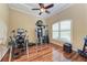 In-home gym with various exercise equipment at 4713 Mainsail Dr, Bradenton, FL 34208