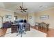 Home office with hardwood floors and a large workspace at 4713 Mainsail Dr, Bradenton, FL 34208