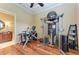 Spacious home gym featuring a variety of fitness equipment at 4713 Mainsail Dr, Bradenton, FL 34208