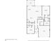 Floor plan featuring a spacious layout with kitchen, living room, dining room, main bedroom, and garage at 2352 Marton Oak Blvd, North Port, FL 34289