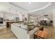 Modern kitchen with large island and stainless steel appliances at 3107 Vittorio Ct, Bradenton, FL 34211