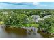 Aerial view of community near water at 5519 Fair Oaks St # 2-D, Bradenton, FL 34203