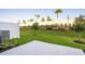 Private backyard with grassy area and patio at 3149 Novara Ln, Lakewood Ranch, FL 34211