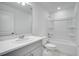 Clean bathroom with vanity, tub, and toilet at 3153 Novara Ln, Lakewood Ranch, FL 34211