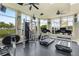Fitness center featuring treadmills, weight machines, and free weights at 4802 51St W St # 1305, Bradenton, FL 34210