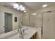 Bathroom with shower stall and single sink vanity at 811 Fairwaycove Ln # 107, Bradenton, FL 34212
