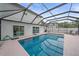 Relaxing pool and patio area with covered lanai, offering privacy and outdoor enjoyment at 1807 Robinhood St, Sarasota, FL 34231