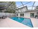Inviting pool area with covered patio and outdoor dining space at 1807 Robinhood St, Sarasota, FL 34231