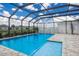 Inviting pool area with screened enclosure at 404 158Th E St, Bradenton, FL 34212