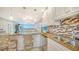 Modern kitchen with stainless steel appliances and tile backsplash at 1045 Gulf Of Mexico Dr # 403, Longboat Key, FL 34228