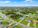 Aerial view of a house nestled in a residential neighborhood at 2318 N Chamberlain Blvd, North Port, FL 34286