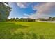 Extensive backyard showcasing lush green grass with privacy and screened-in lanai at 11622 Summit Rock Ct, Parrish, FL 34219