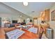 Kitchen dining area with a spacious wooden table and seating for four at 11622 Summit Rock Ct, Parrish, FL 34219