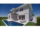 Modern two-story house with pool and outdoor kitchen at 2516 Browning St, Sarasota, FL 34237