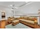 Comfortable loft with leather seating and hardwood floors at 1711 Starling Dr # 1711, Sarasota, FL 34231