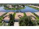Aerial view of houses and a lake at 4140 Reflections Pkwy, Sarasota, FL 34233
