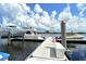 Spacious boat dock with multiple slips for your vessels at 811 Riviera Dunes Way, Palmetto, FL 34221