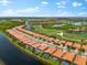 Aerial view showing home location in community at 25081 Spartina Dr, Venice, FL 34293
