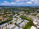 Aerial view of a residential community showing a single-Gathering home at 3423 52Nd Avenue W Cir # 267, Bradenton, FL 34210