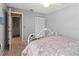 Bedroom with a full-size bed and access to the bathroom at 3423 52Nd Avenue W Cir # 267, Bradenton, FL 34210