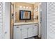 Clean bathroom with granite countertop and white cabinets at 3423 52Nd Avenue W Cir # 267, Bradenton, FL 34210