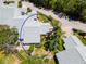 An aerial view showcasing a home's backyard, landscaping and surrounding area at 3423 52Nd Avenue W Cir # 267, Bradenton, FL 34210