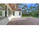 Private backyard patio with brick pavers at 360 N Point Rd, Osprey, FL 34229