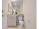 Small bathroom with a single sink and toilet at 5249 Far Oak Cir, Sarasota, FL 34238