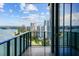 Stunning balcony view overlooking the bay, highway, and high-rise buildings, enhancing the building's appeal at 2912 W Santiago St # 2004, Tampa, FL 33629