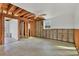 Unfinished basement featuring concrete flooring and exposed beams at 508 65Th St, Holmes Beach, FL 34217