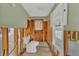 Partially renovated bathroom with toilet and cabinet at 508 65Th St, Holmes Beach, FL 34217