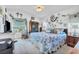 Nautical themed bedroom with a plush bed and decorative ocean accents, creating a unique and charming space at 508 65Th St, Holmes Beach, FL 34217