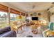 Bright sunroom with ample seating and views at 508 65Th St, Holmes Beach, FL 34217