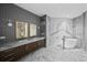Spa-like bathroom with double vanity and a large shower at 2912 W Santiago St # 2004, Tampa, FL 33629